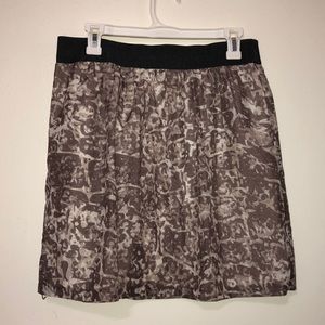 LOFT Abstract Mini Skirt Small